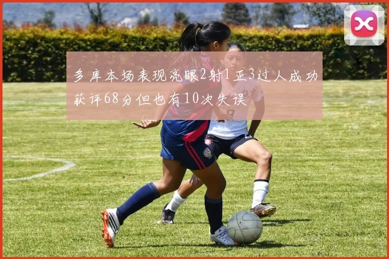 多库本场表现亮眼2射1正3过人成功获评68分但也有10次失误